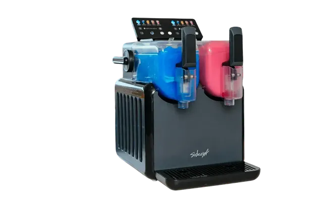 Slushicemaskine med 2 kamre