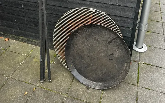 Bålfad med grillrist og stativ